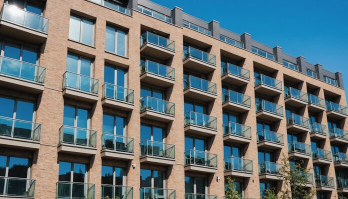 Immeuble de condominiums modernes à Montréal, symbole du marché de l'investissement locatif